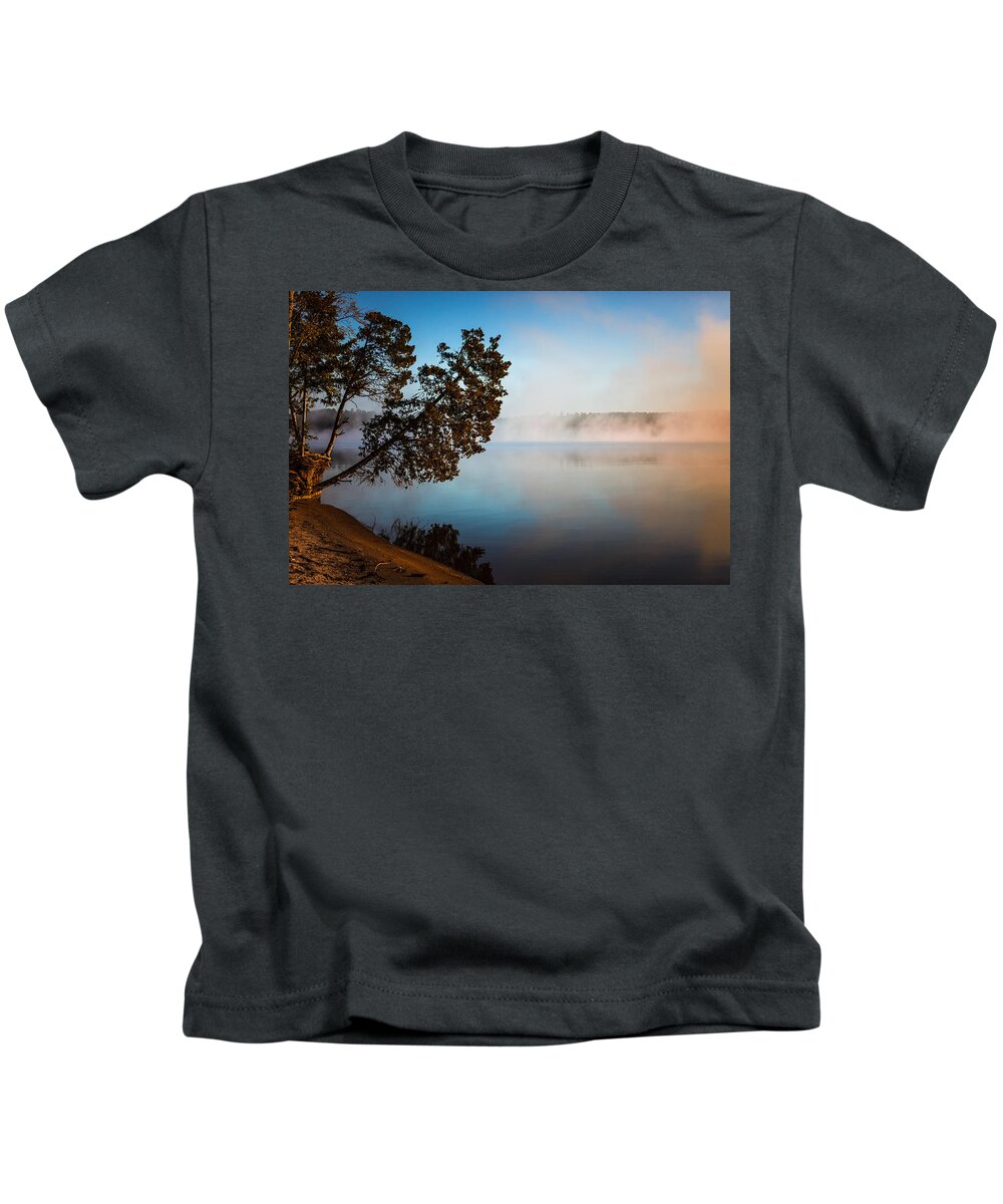 Fog Kids T-Shirt featuring the photograph Lake Wateree by Jessica Brown