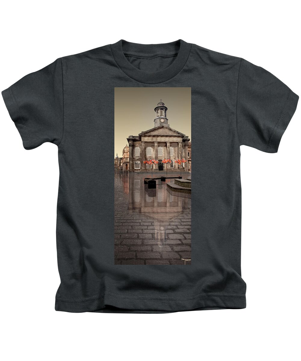 Lancaster Kids T-Shirt featuring the digital art Lancaster Museum by Joe Tamassy