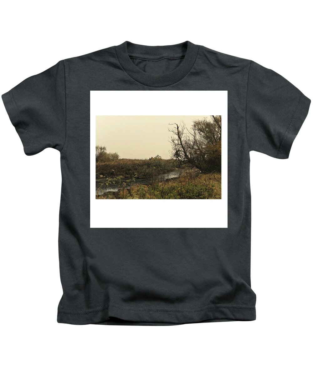 Stausee Kids T-Shirt featuring the photograph #landscape #stausee #mothernature #tree by Mandy Tabatt