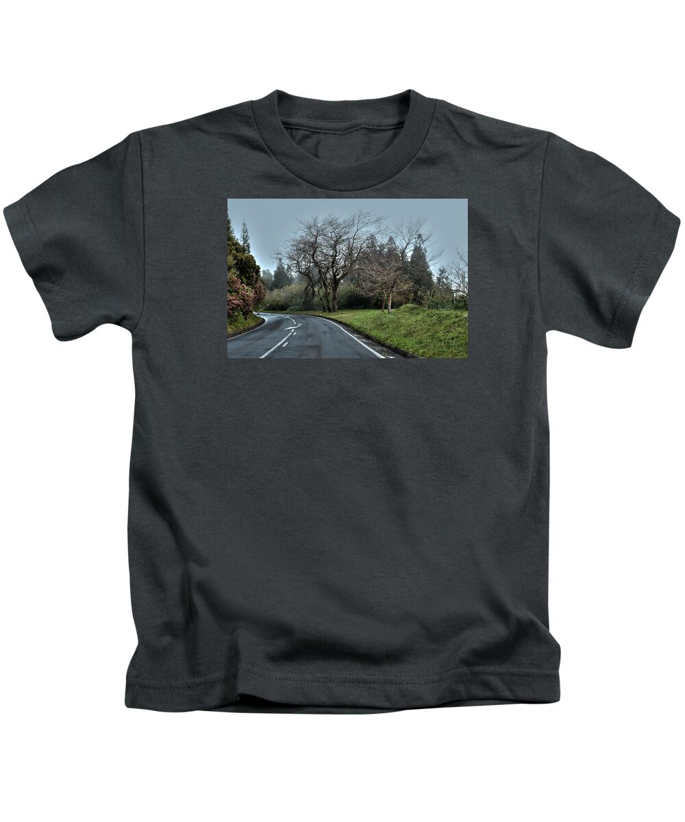 Acores Kids T-Shirt featuring the photograph Landscapes-49 by Joseph Amaral