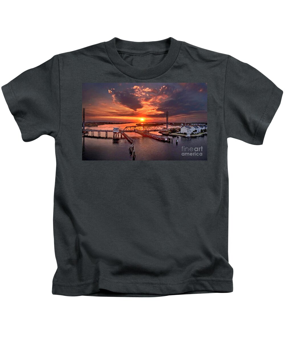 Topsail Island Kids T-Shirt featuring the photograph Last Days by DJA Images