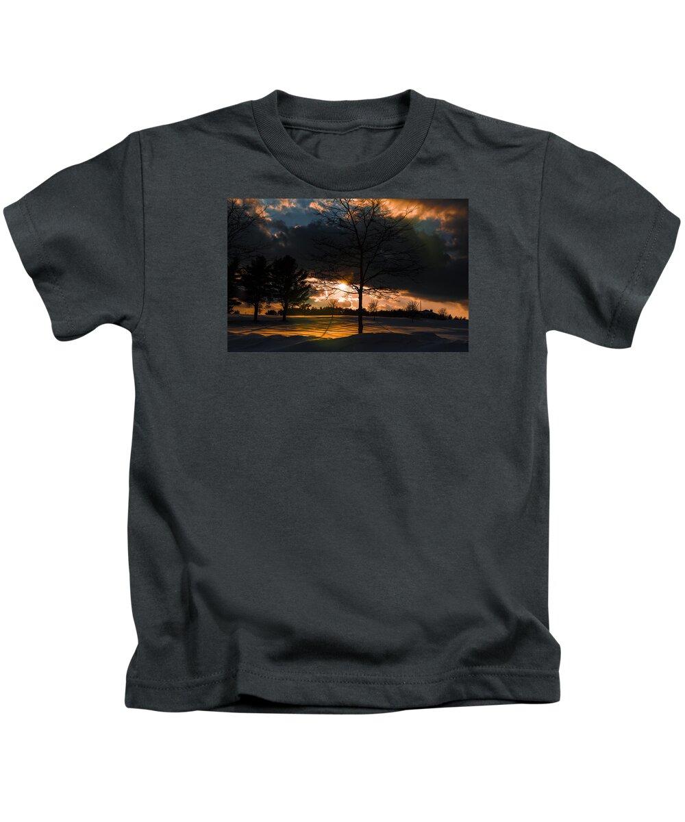 Sunset Kids T-Shirt featuring the photograph Late Afternoon Sun by Robert McKay Jones