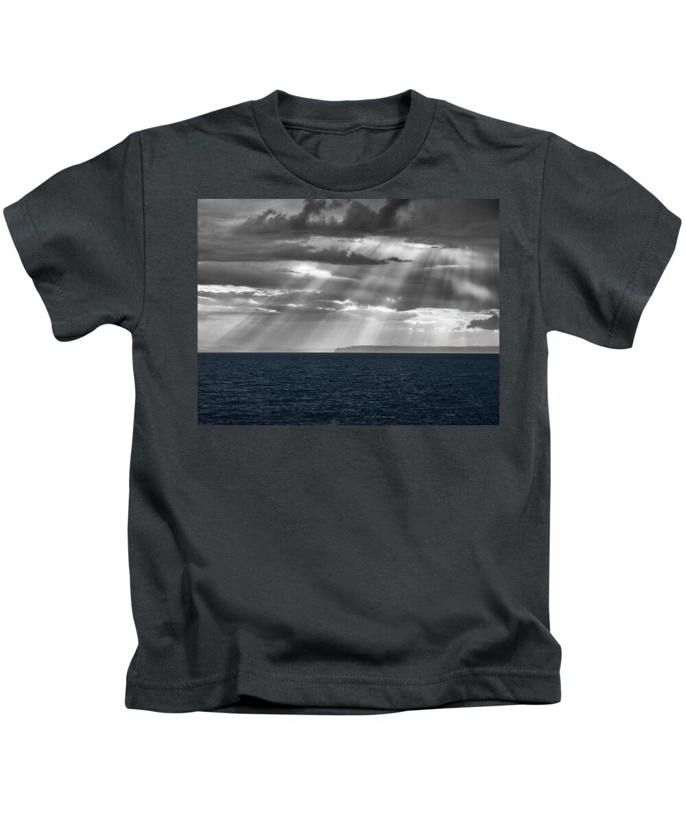 Pacific Ocean Kids T-Shirt featuring the photograph Let Your Light Shine Through by Leslie Montgomery