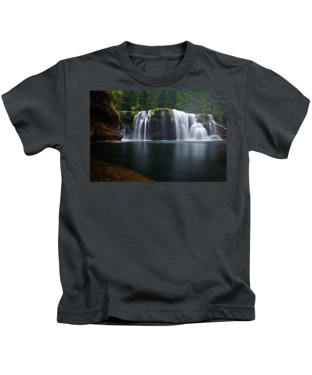Waterfall Kids T-Shirt featuring the photograph Lewis Falls by Darren White