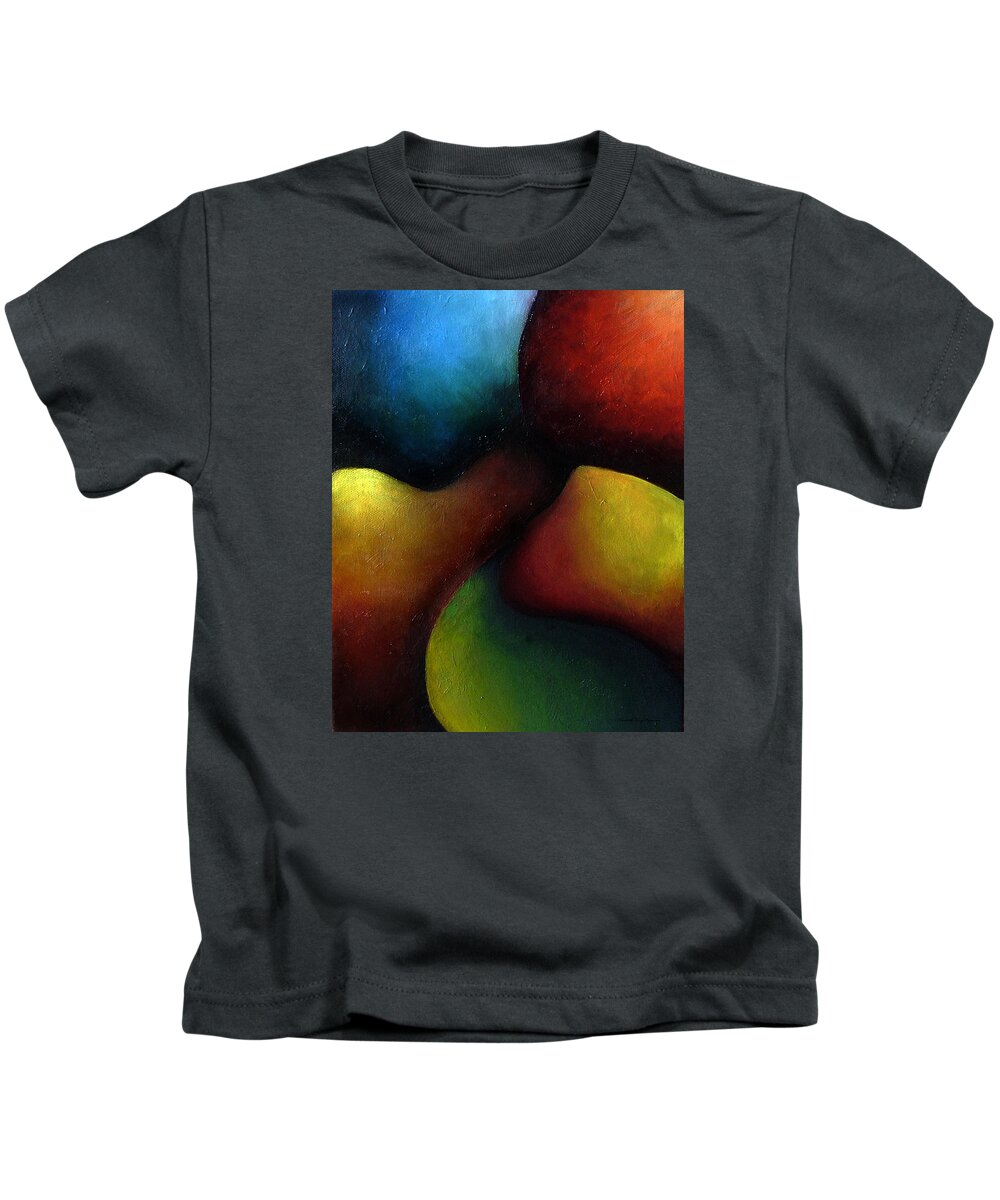 Fruit Kids T-Shirt featuring the painting Life's Fruit by Elizabeth Lisy Figueroa