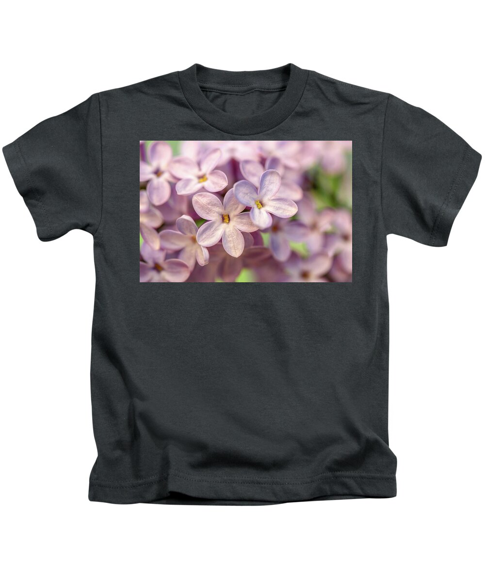 Lilac Kids T-Shirt featuring the photograph Lilac Blossom by Mary Anne Delgado