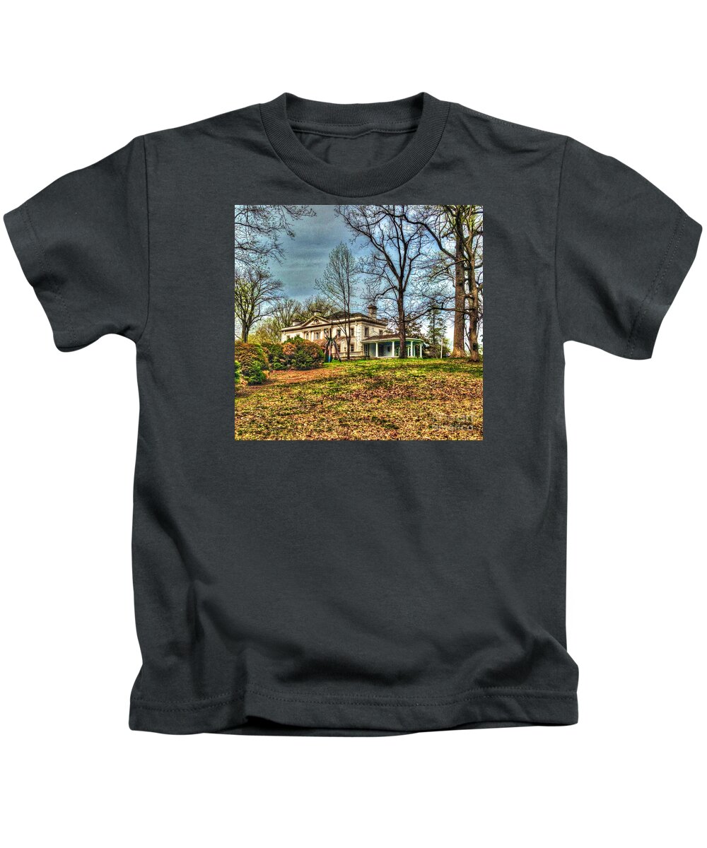 Liriodendron Kids T-Shirt featuring the photograph Liriodendron Mansion by Debbi Granruth