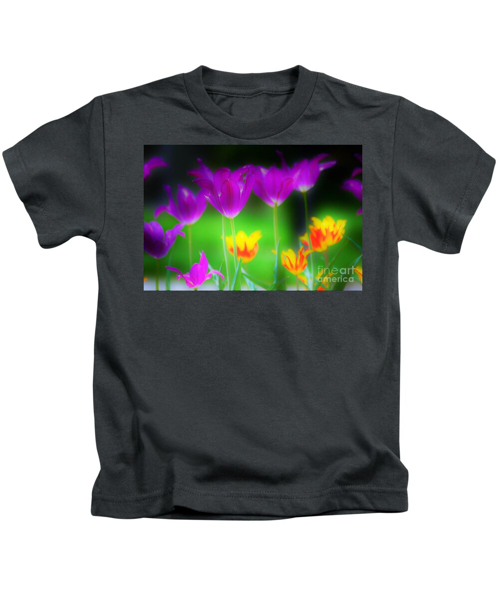 Flowers Kids T-Shirt featuring the photograph Lite from Below by Merle Grenz