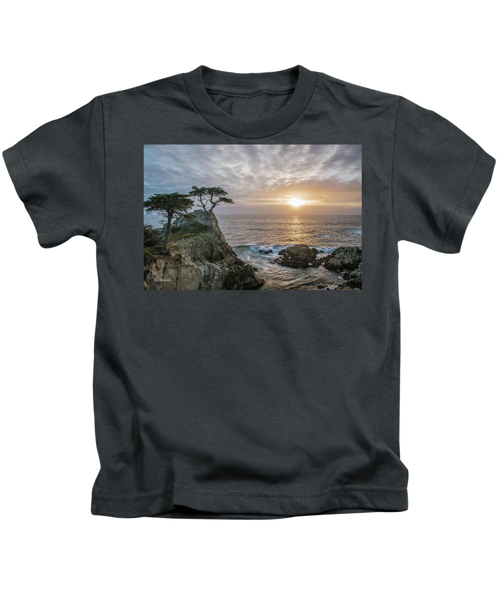 Lone Cypress Kids T-Shirt featuring the photograph Lone Cyress by Bill Roberts