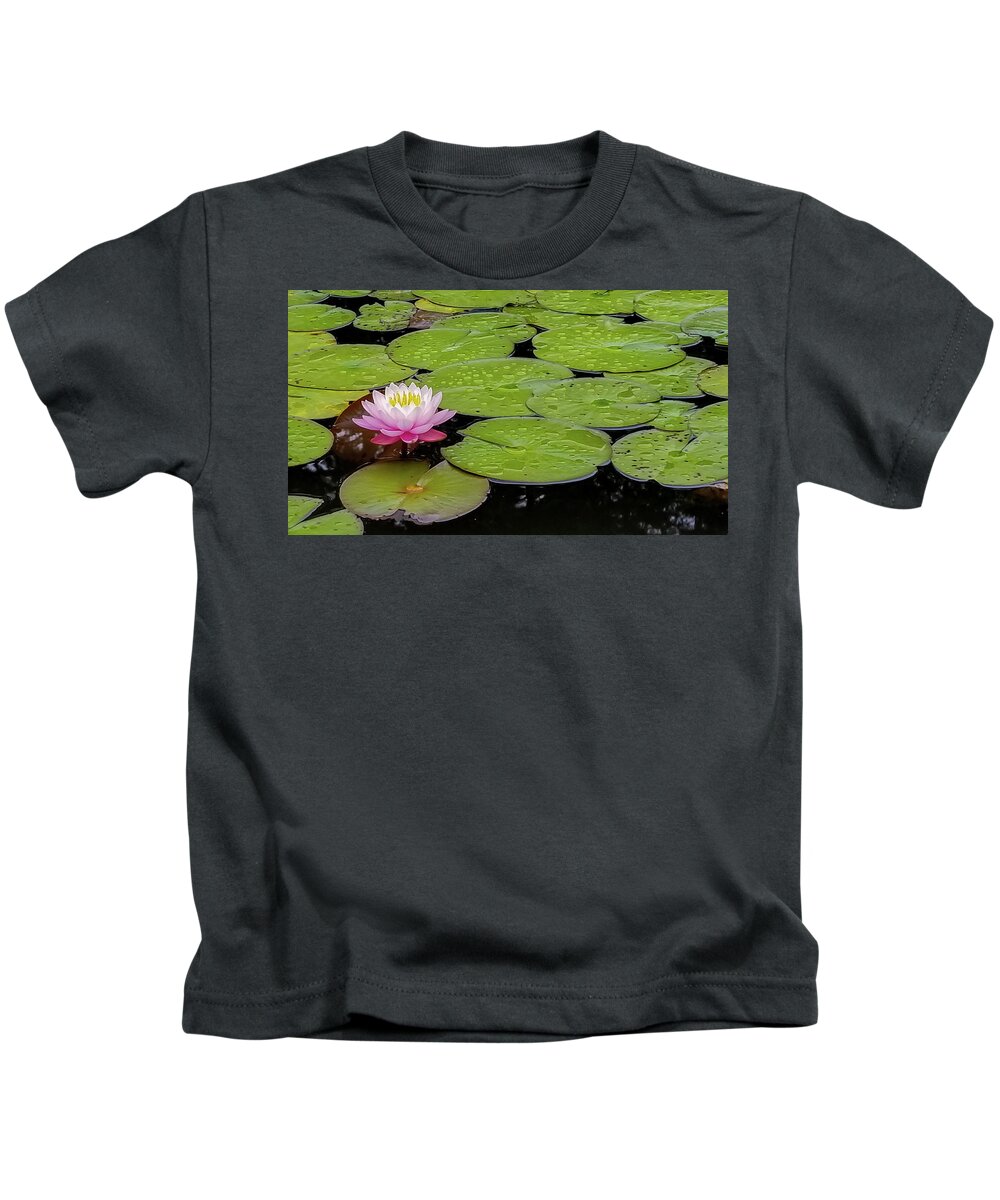 Water Lily Kids T-Shirt featuring the photograph Lotus Blossom by Holly Ross