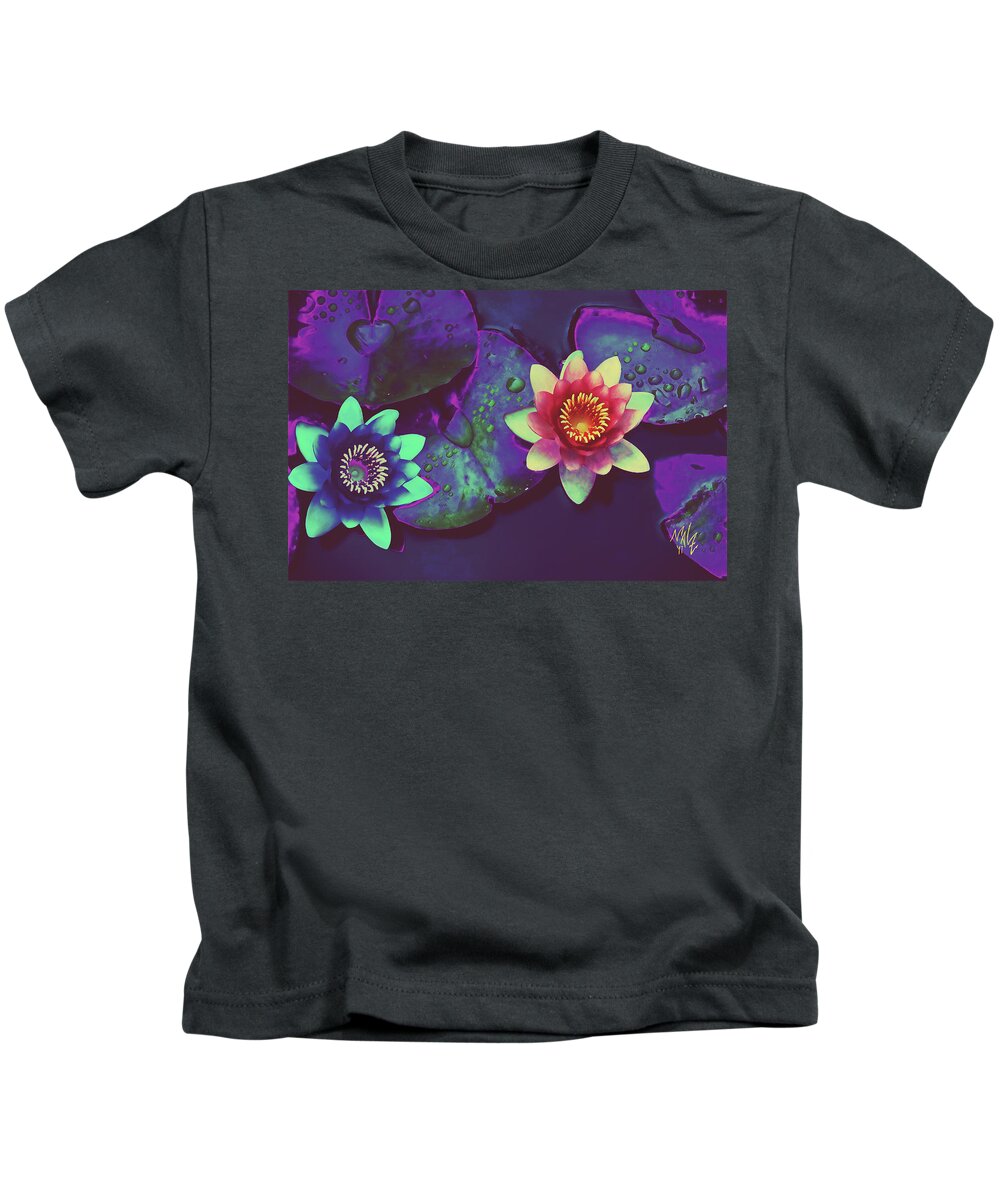 Acrylic Kids T-Shirt featuring the digital art Lotus by Mal-Z