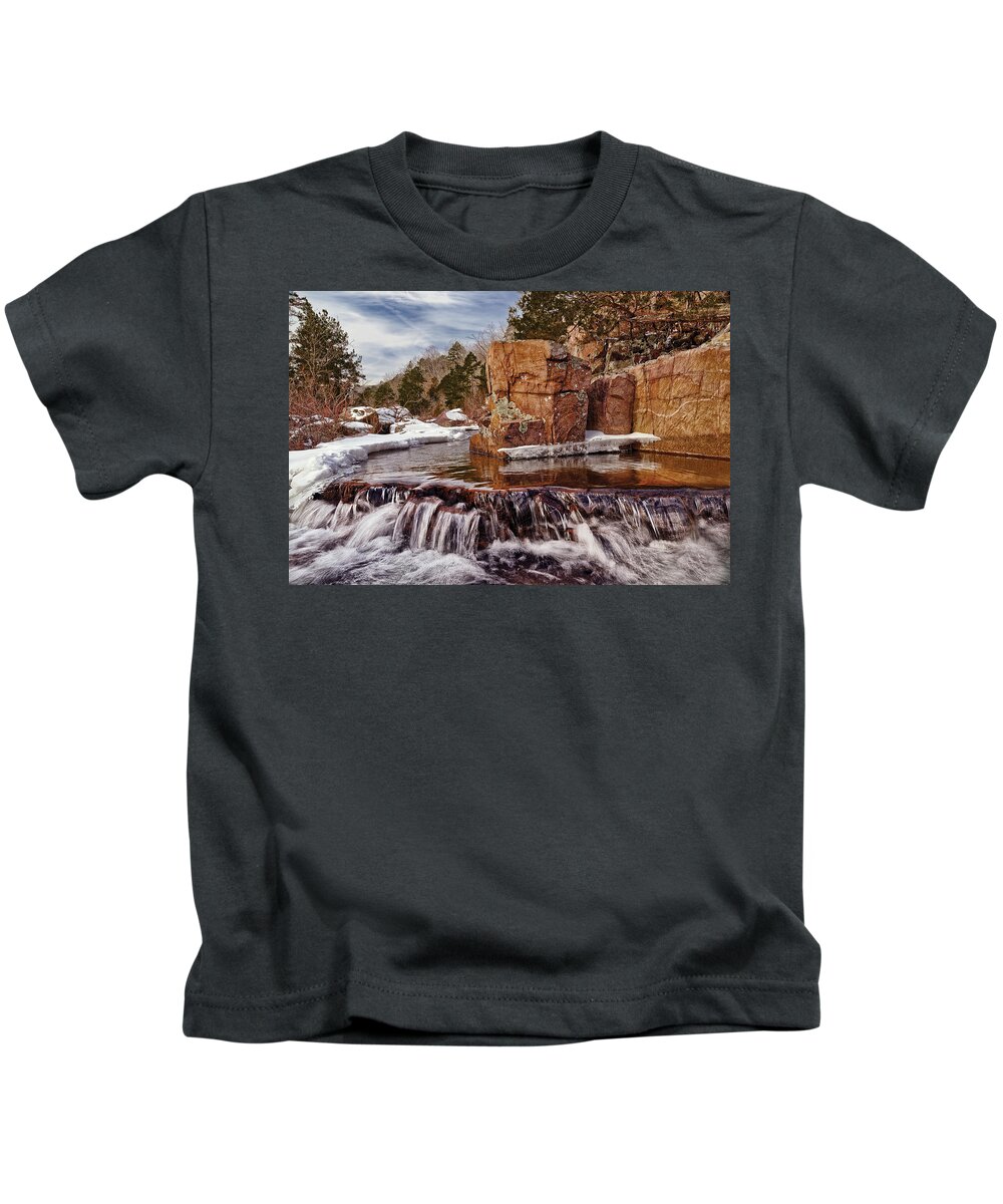 Water Kids T-Shirt featuring the photograph Lower Rock Creek by Robert Charity