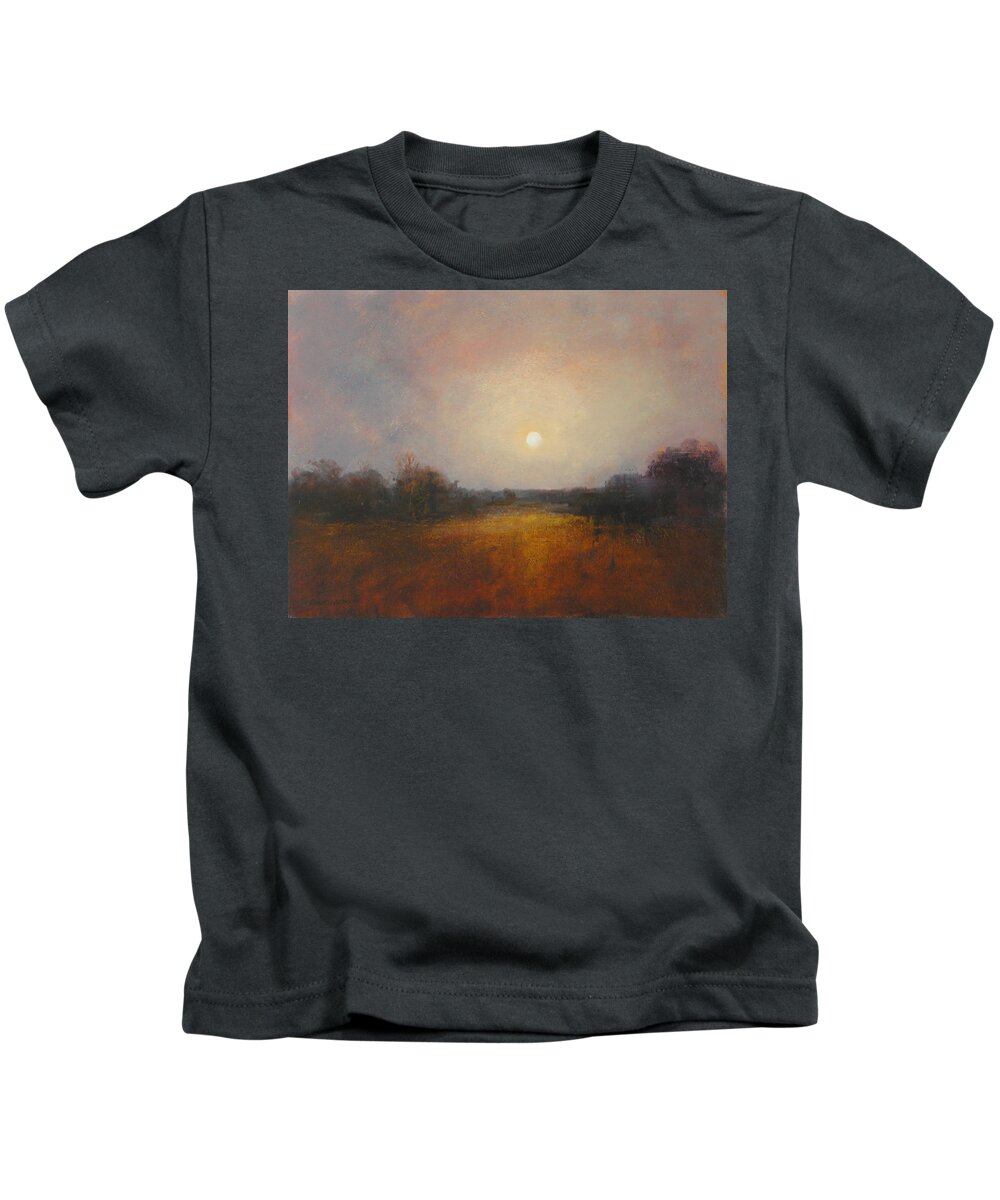 Moon Kids T-Shirt featuring the painting Lunar 11 by David Ladmore