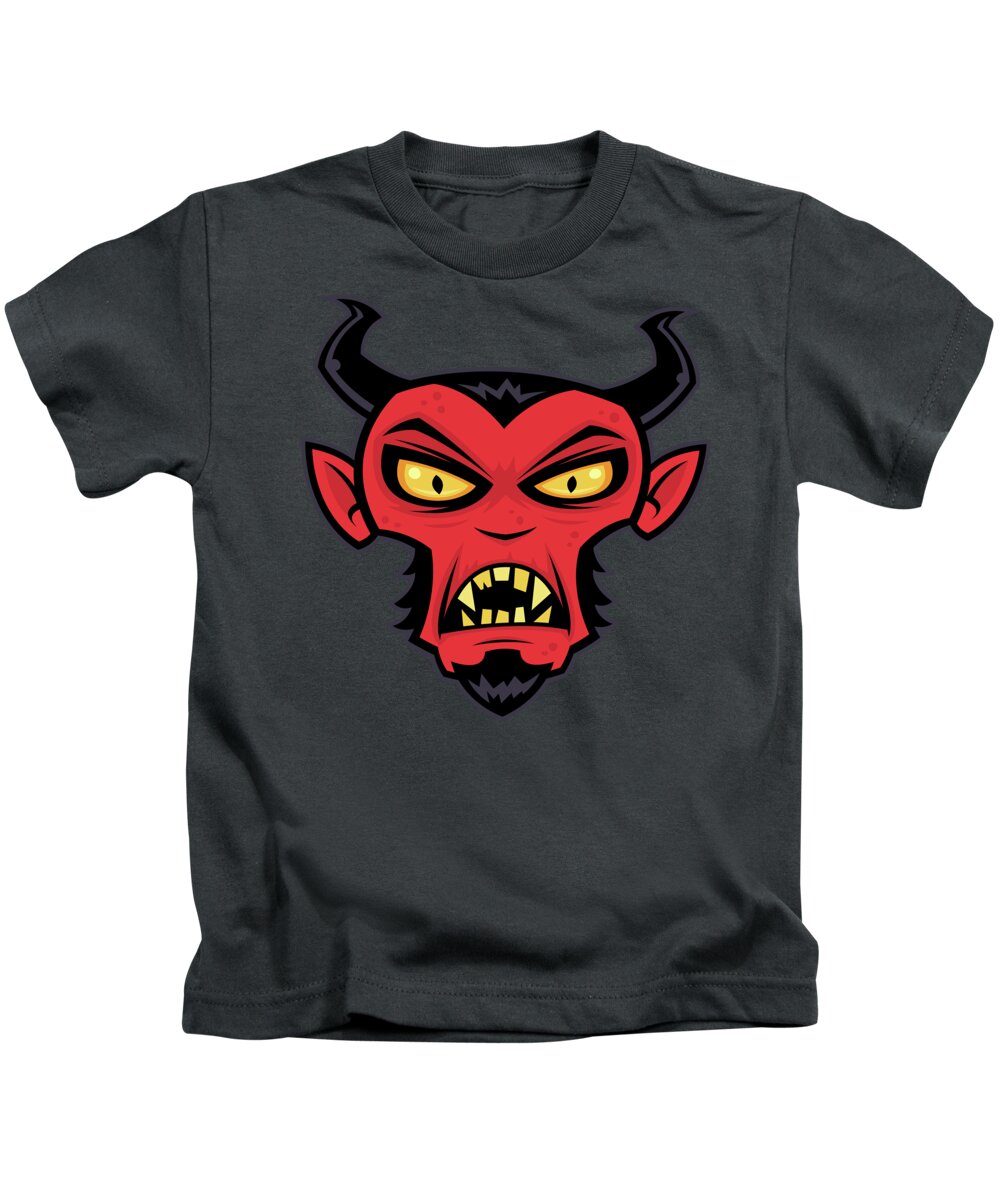 Demon Kids T-Shirt featuring the digital art Mad Devil by John Schwegel