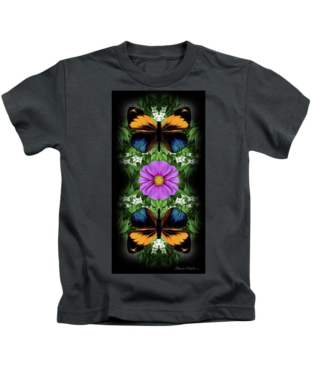 Botanical Kids T-Shirt featuring the photograph Magenta Daisy by Bruce Frank
