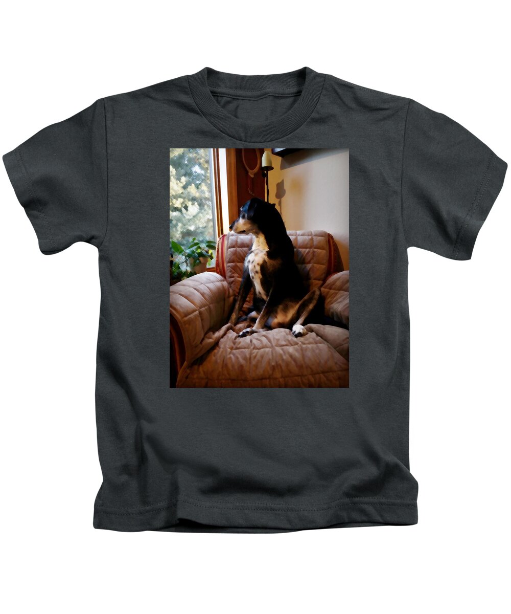 Family Kids T-Shirt featuring the photograph Maggie's Spot by David Ralph Johnson