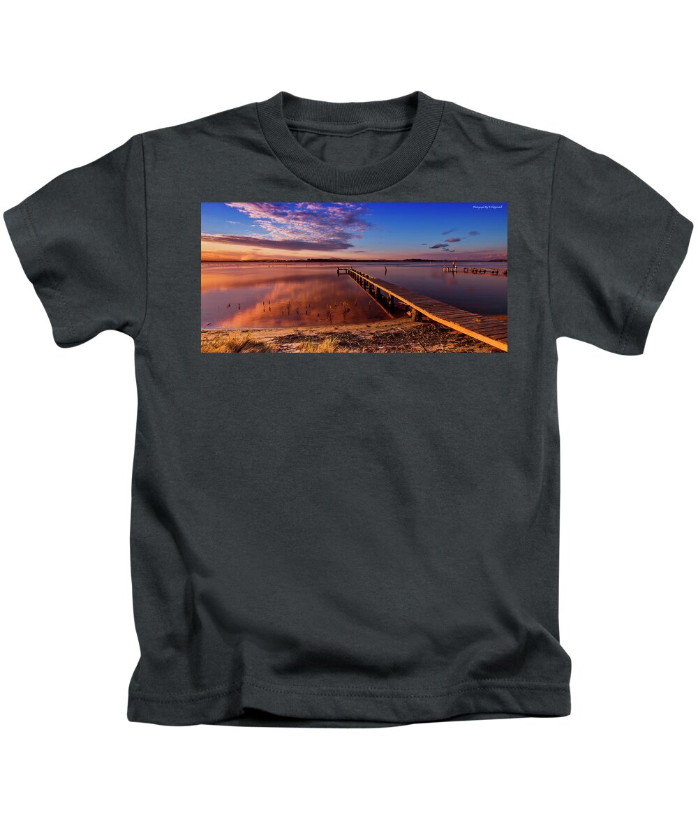 Manning Point Nsw Australia Kids T-Shirt featuring the photograph Manning Point 666 by Kevin Chippindall
