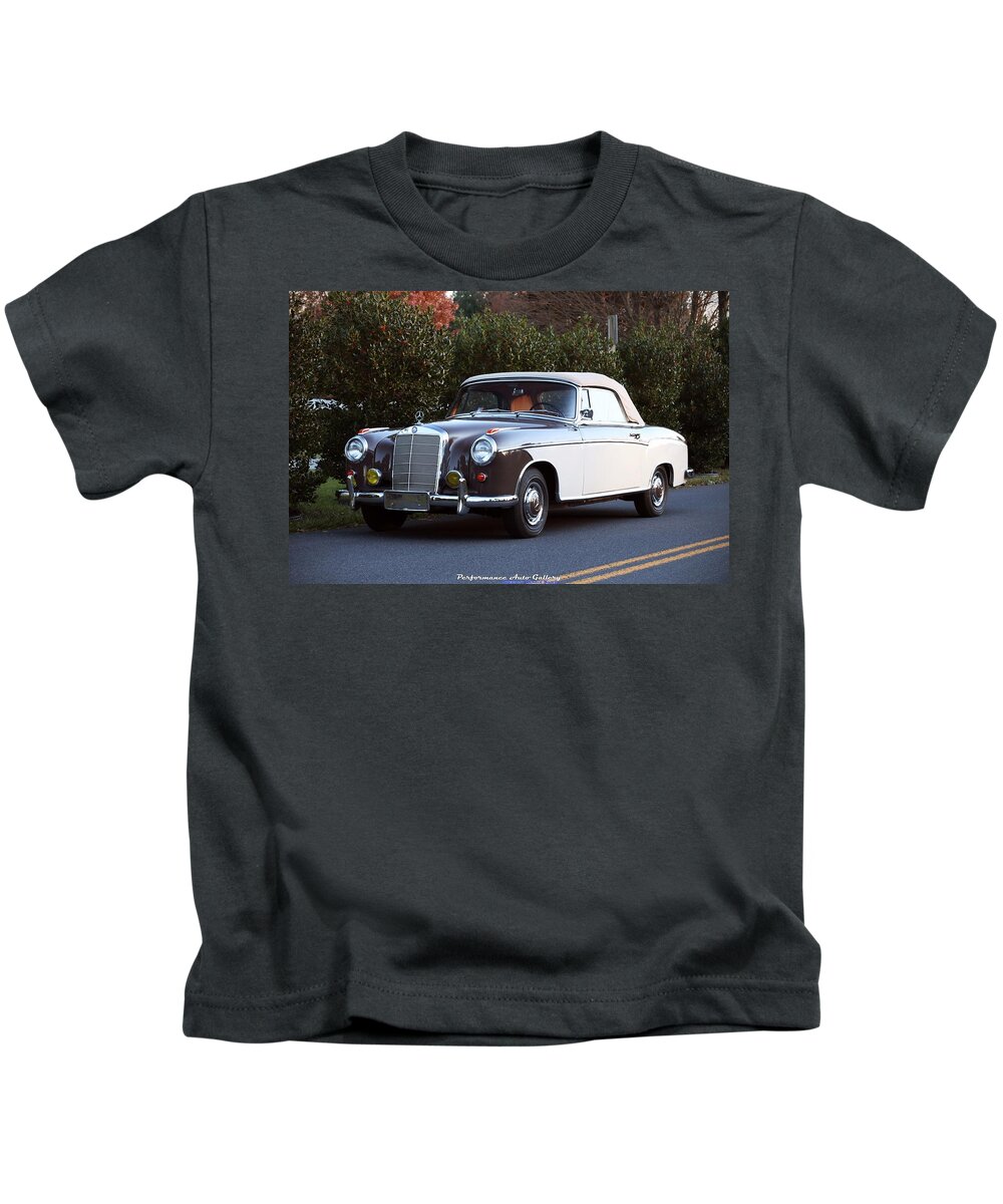 Mercedes-benz 220s Kids T-Shirt featuring the photograph Mercedes-Benz 220S by Jackie Russo