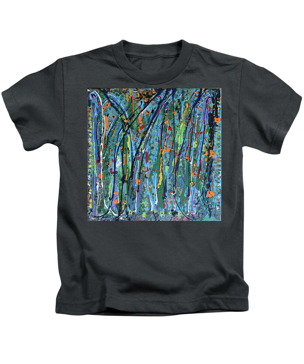 Bright Kids T-Shirt featuring the painting Mid-Summer Night's Dream by Pam O'Mara