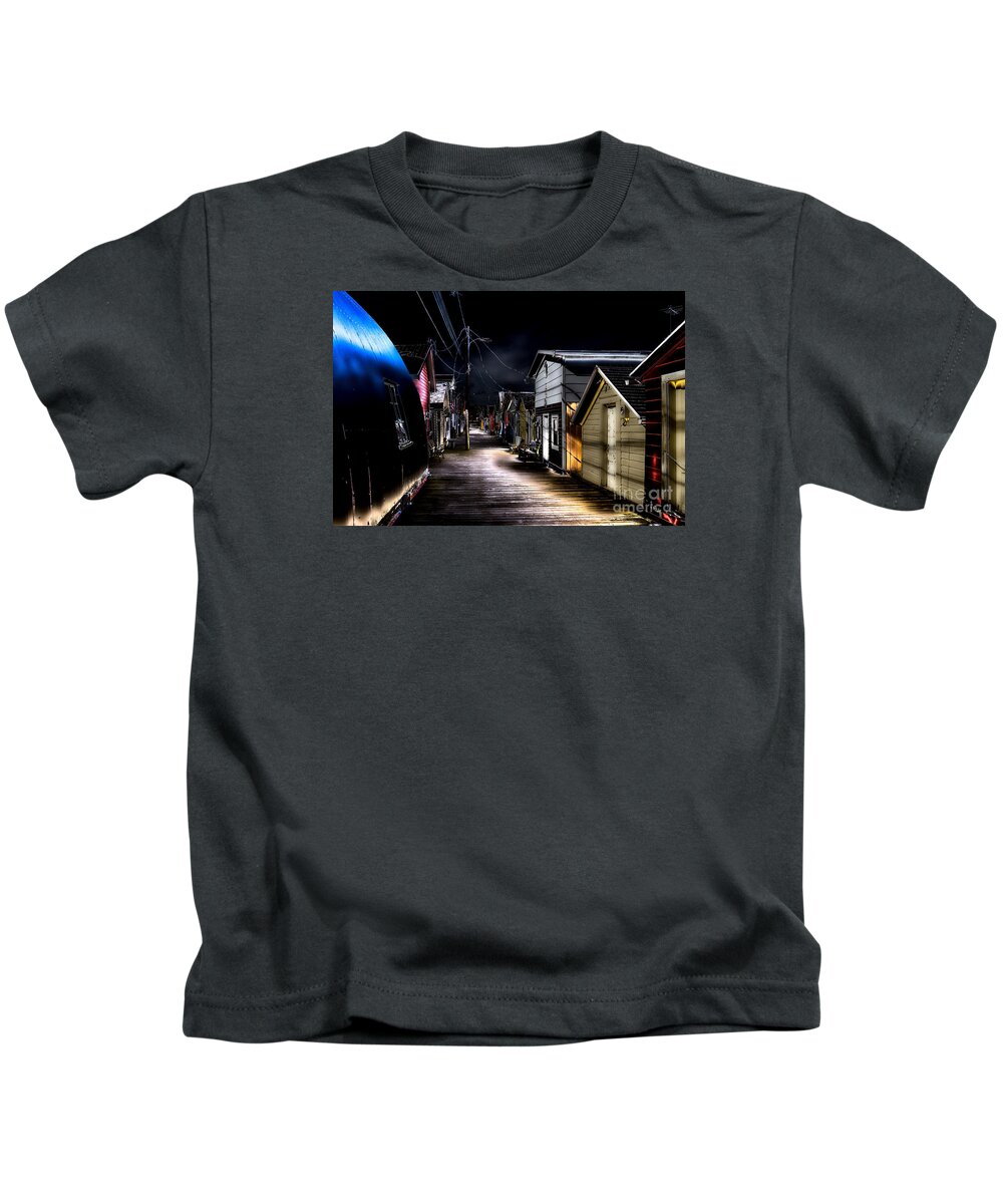 Midnight Kids T-Shirt featuring the photograph Midnight at the Boathouse by William Norton