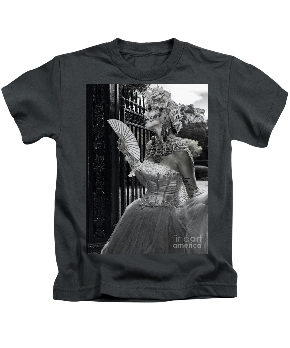 Mime Kids T-Shirt featuring the photograph Mime in the Square - NOLA by Kathleen K Parker