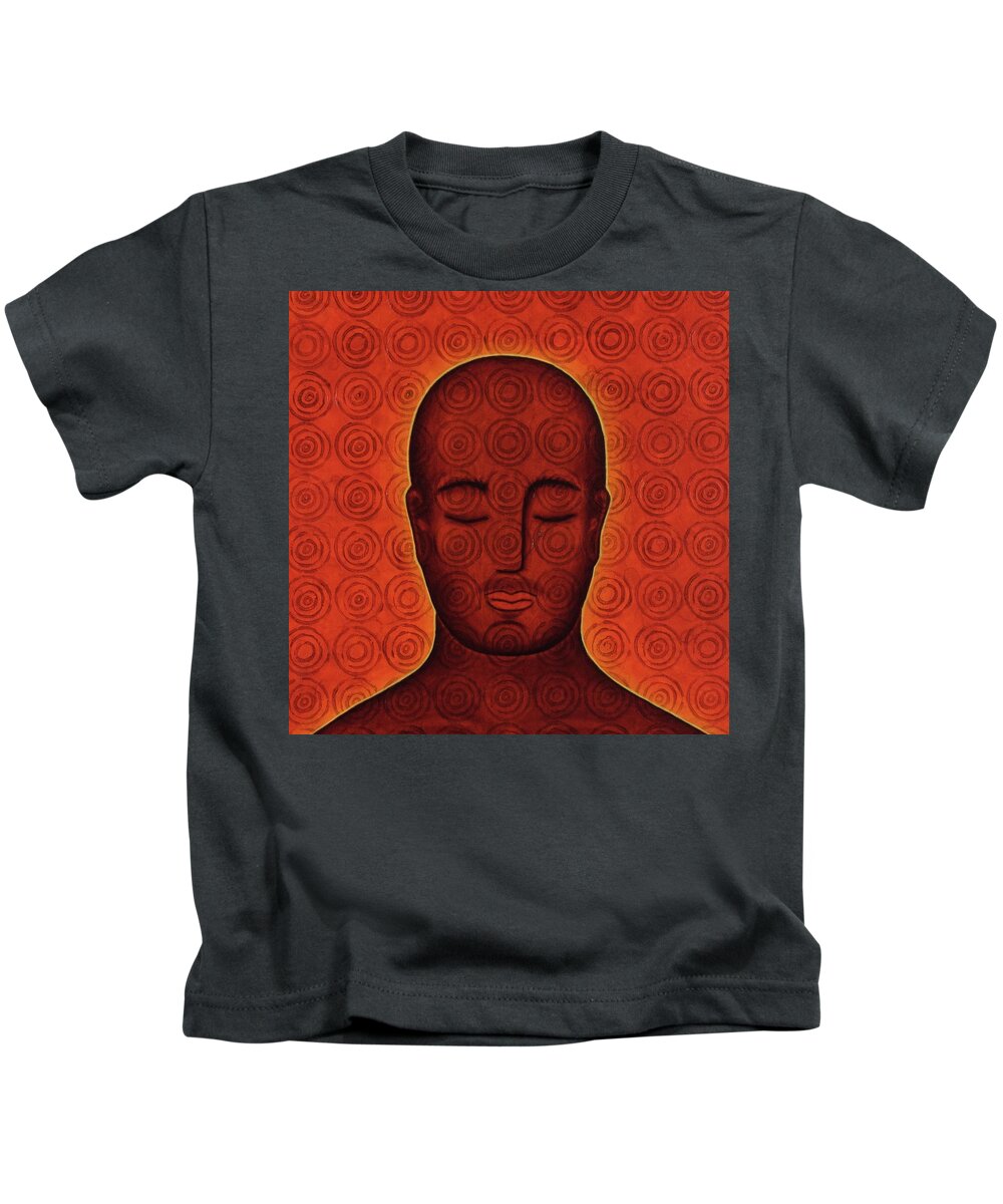 Buddha Kids T-Shirt featuring the mixed media Mind Circles by Gloria Rothrock