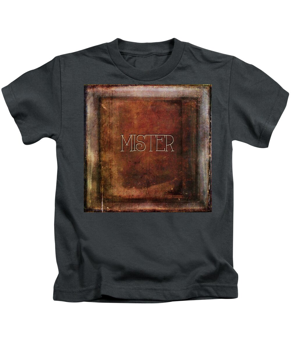 Mister Kids T-Shirt featuring the digital art Mister by Bonnie Bruno