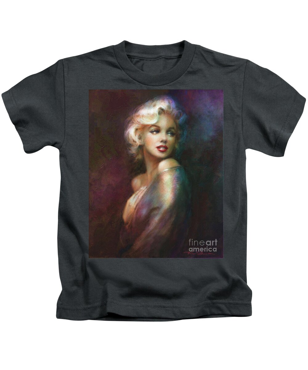 Theo Danella Kids T-Shirt featuring the painting MM WW colour by Theo Danella