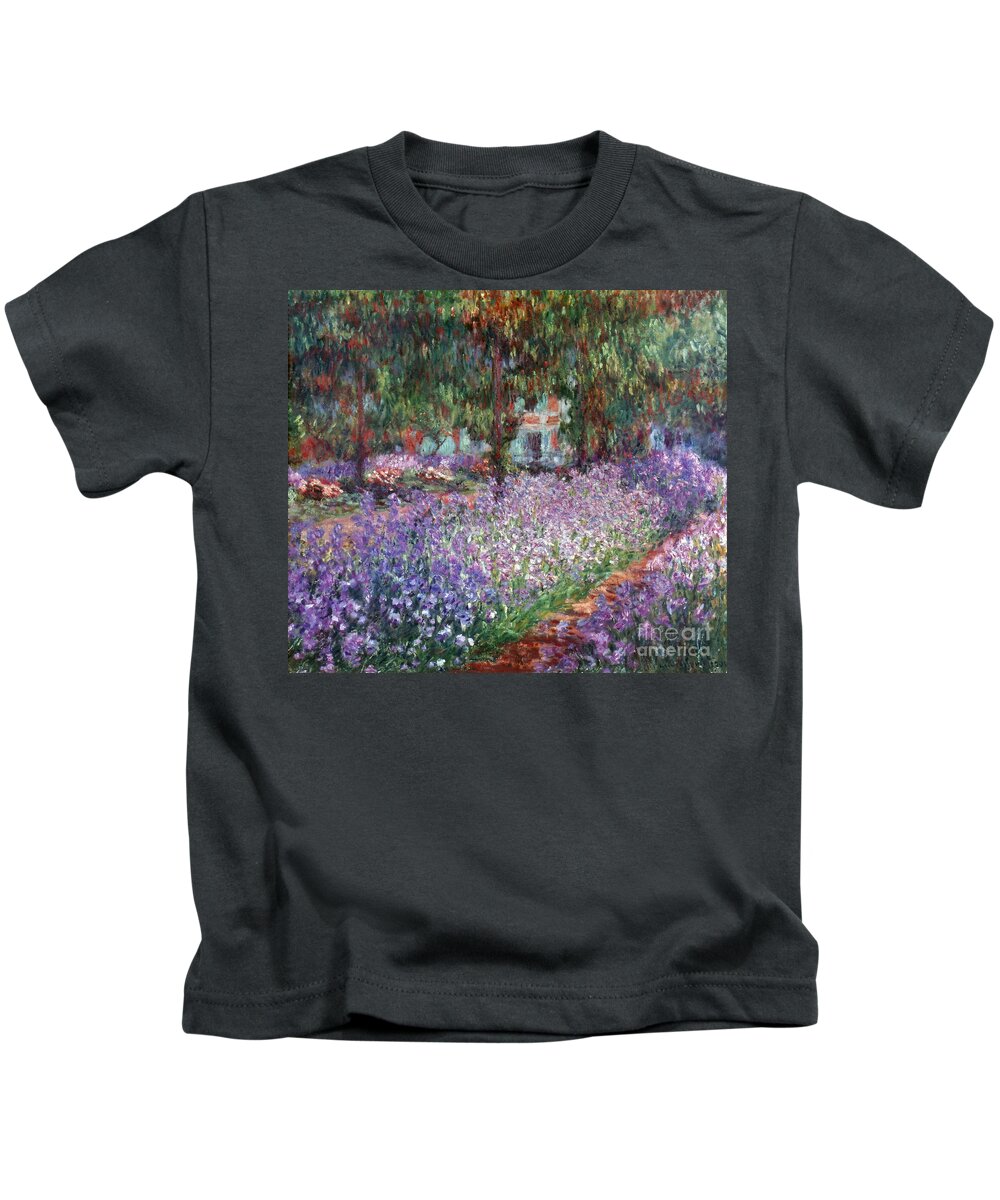 1900 Kids T-Shirt featuring the photograph Giverny, 1900 by Claude Monet