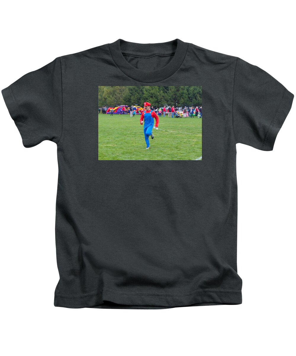  Kids T-Shirt featuring the photograph Monster Dash 12 by Brian MacLean