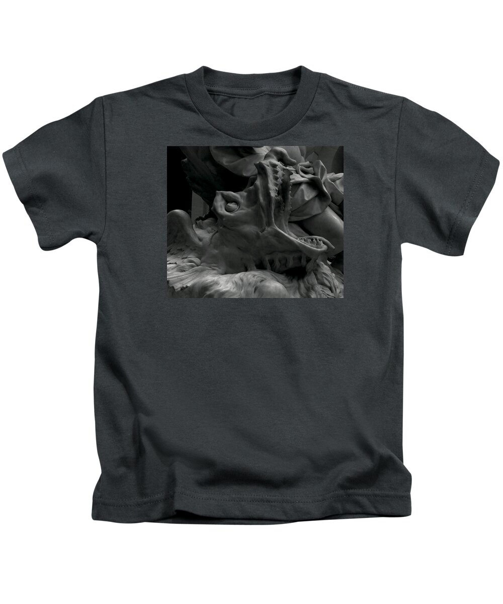 Monster Kids T-Shirt featuring the photograph Monster from beyond by Emme Pons