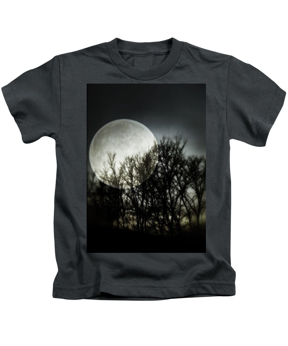 Moonlight Kids T-Shirt featuring the photograph Moonlight by Marianna Mills