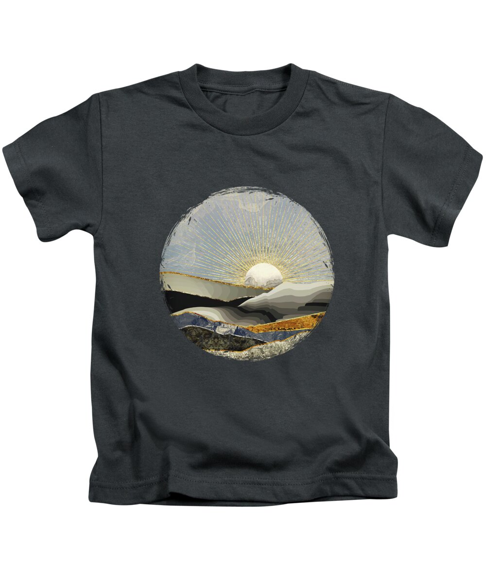 Morning Kids T-Shirt featuring the digital art Morning Sun by Katherine Smit