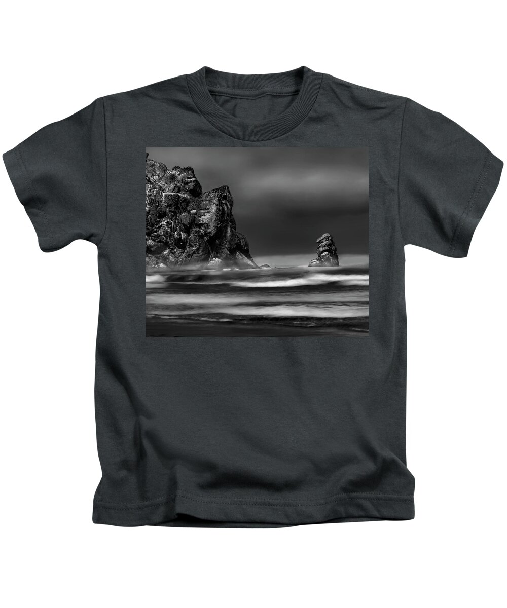 Hiking Kids T-Shirt featuring the photograph Morning Swell by Denise Dube