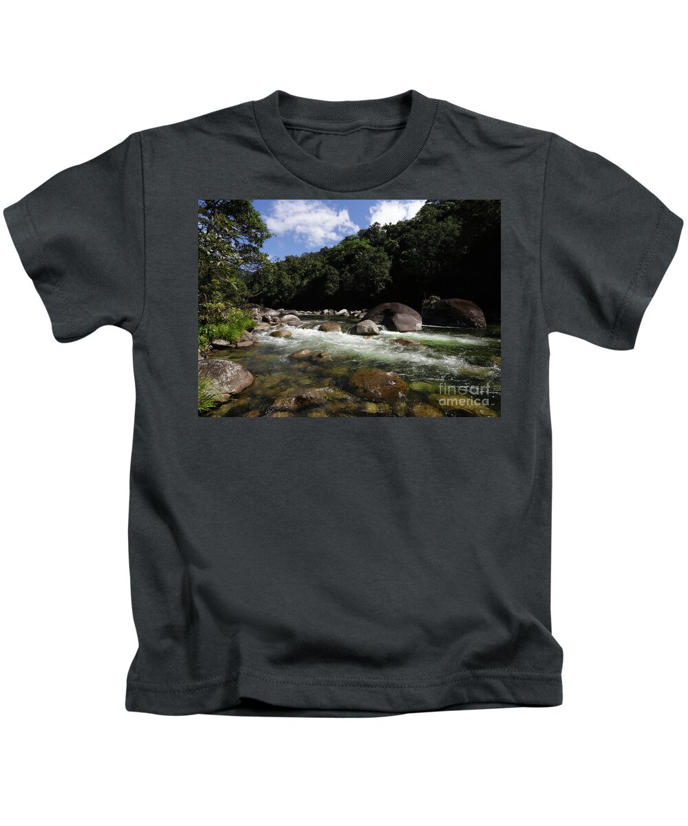Mossman River Gorge Kids T-Shirt featuring the photograph Mossman River Gorge - Australia by Julian Wicksteed