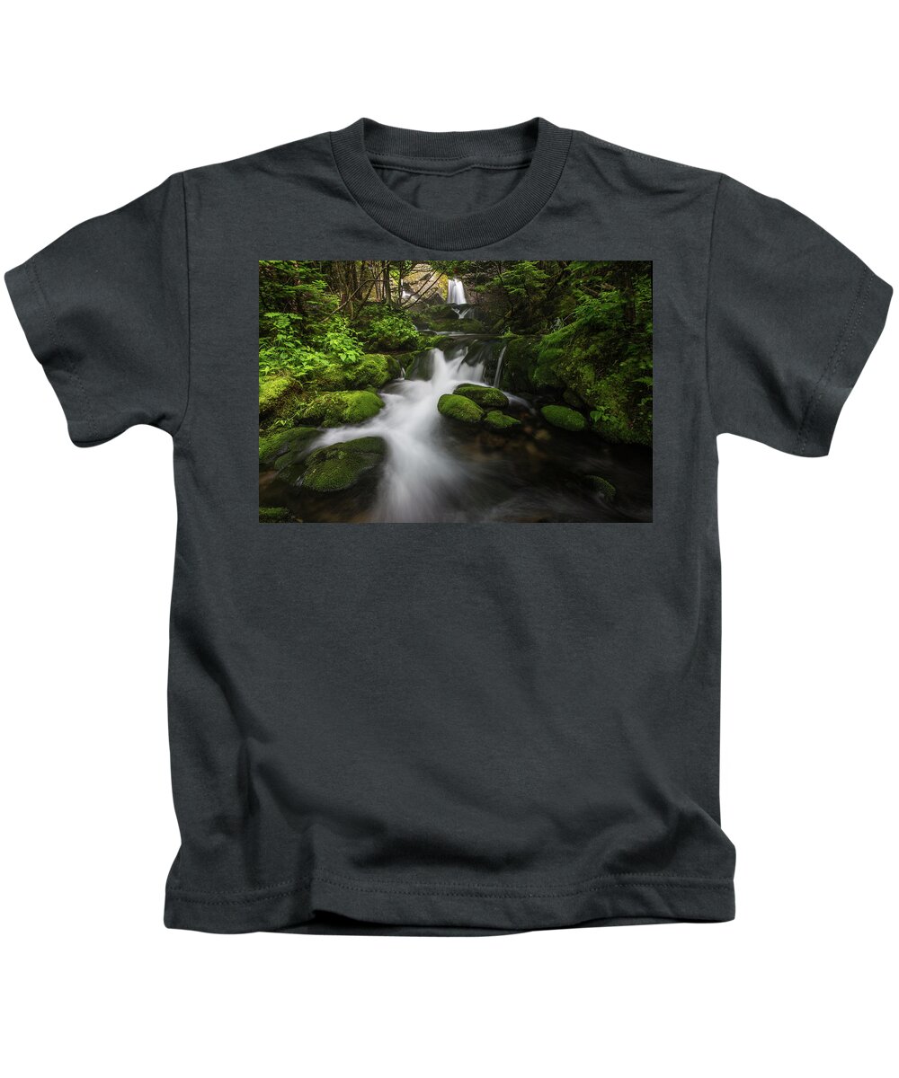 Mossy Kids T-Shirt featuring the photograph Mossy Fall #1 by White Mountain Images
