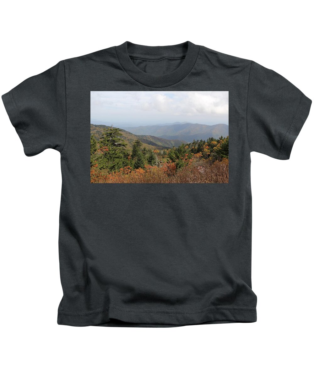 Long Range Views Kids T-Shirt featuring the photograph Mountain Long View by Allen Nice-Webb