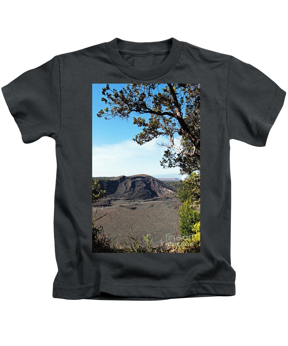 Mountain Of Lava Kids T-Shirt featuring the photograph Mountain of Lava by Jennifer Robin