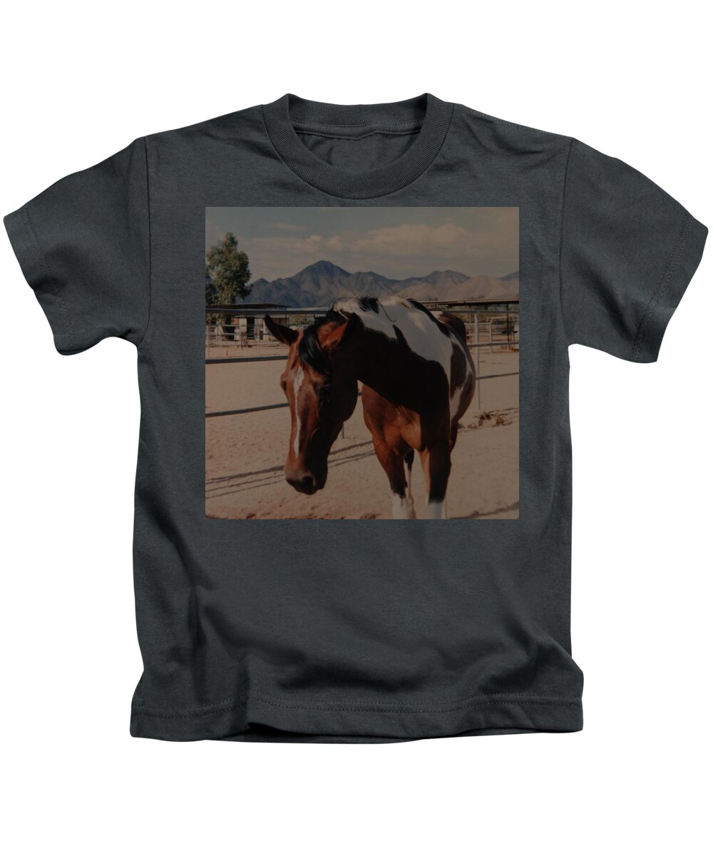 Horse Kids T-Shirt featuring the photograph Mr Ed by Rob Hans
