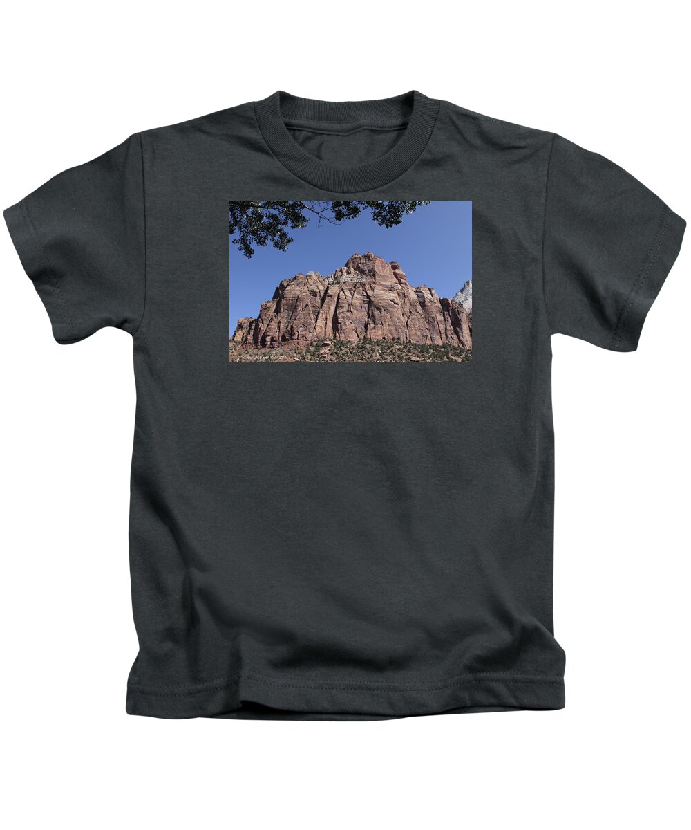 Mt. Zion Kids T-Shirt featuring the photograph Zion Ntl. Park by Karen Ruhl
