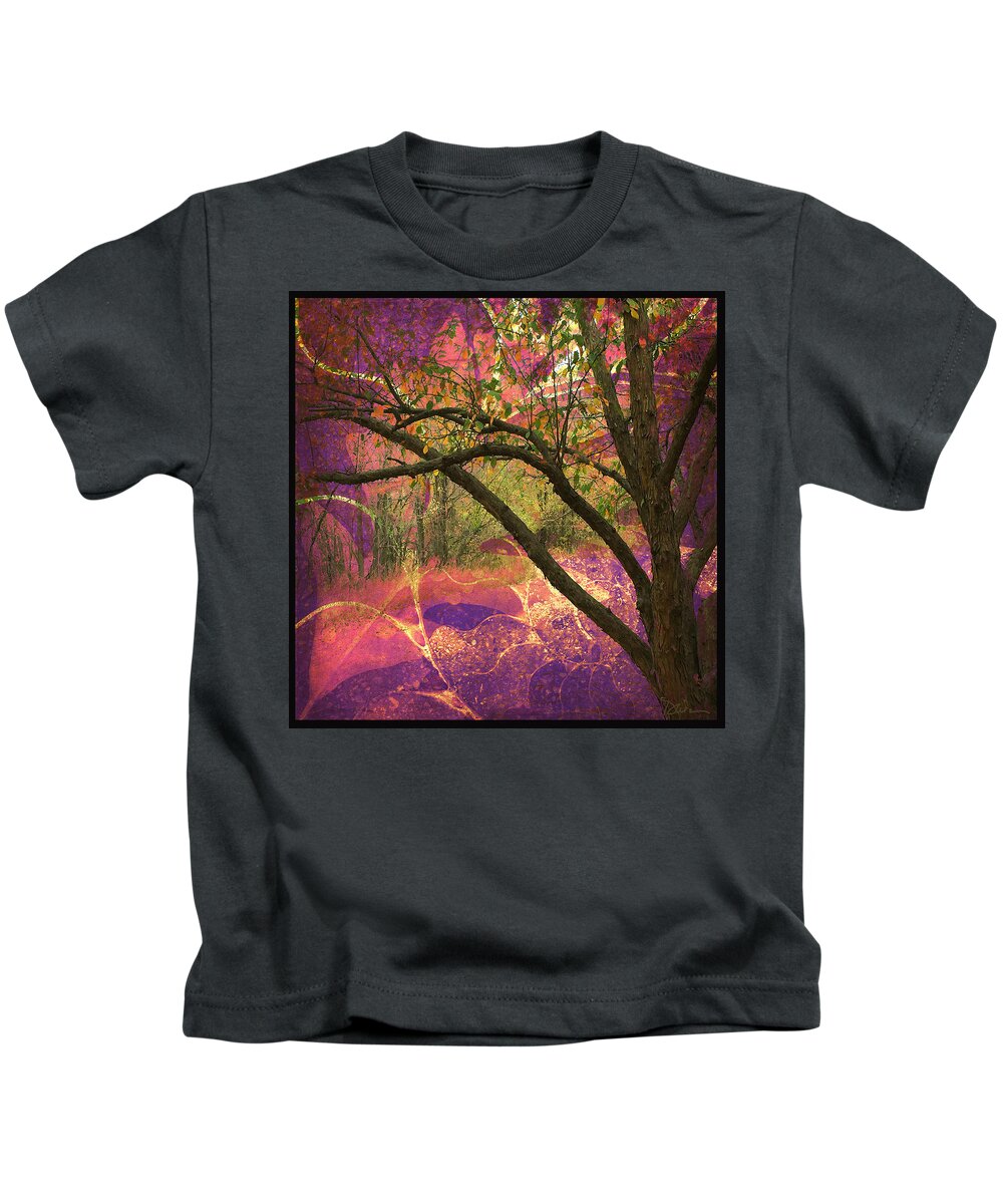 Trees Kids T-Shirt featuring the photograph Mystic Forest by Peggy Dietz