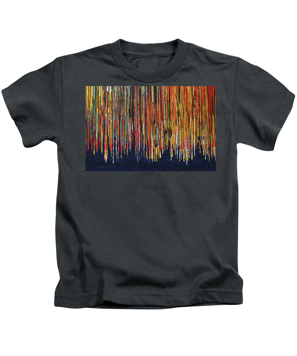 Fusionart Kids T-Shirt featuring the painting Mystic Forest by Ralph White