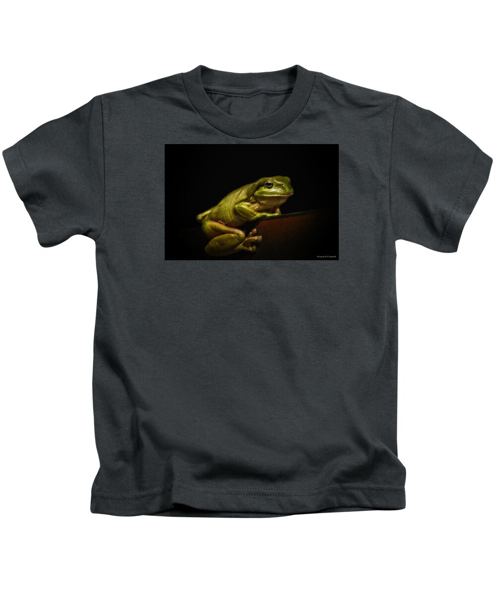Nature Photography Kids T-Shirt featuring the photograph Natures green 01 by Kevin Chippindall