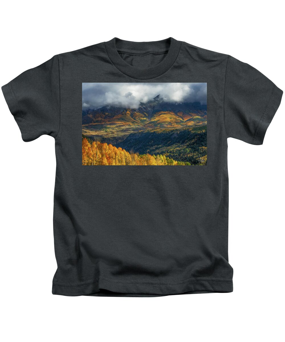 Colorado Kids T-Shirt featuring the photograph Nature's Quilt by Debra Boucher