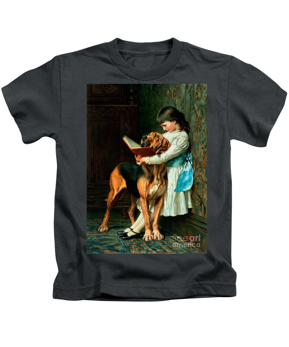 Naughty Kids T-Shirt featuring the painting Naughty Boy or Compulsory Education by Briton Riviere