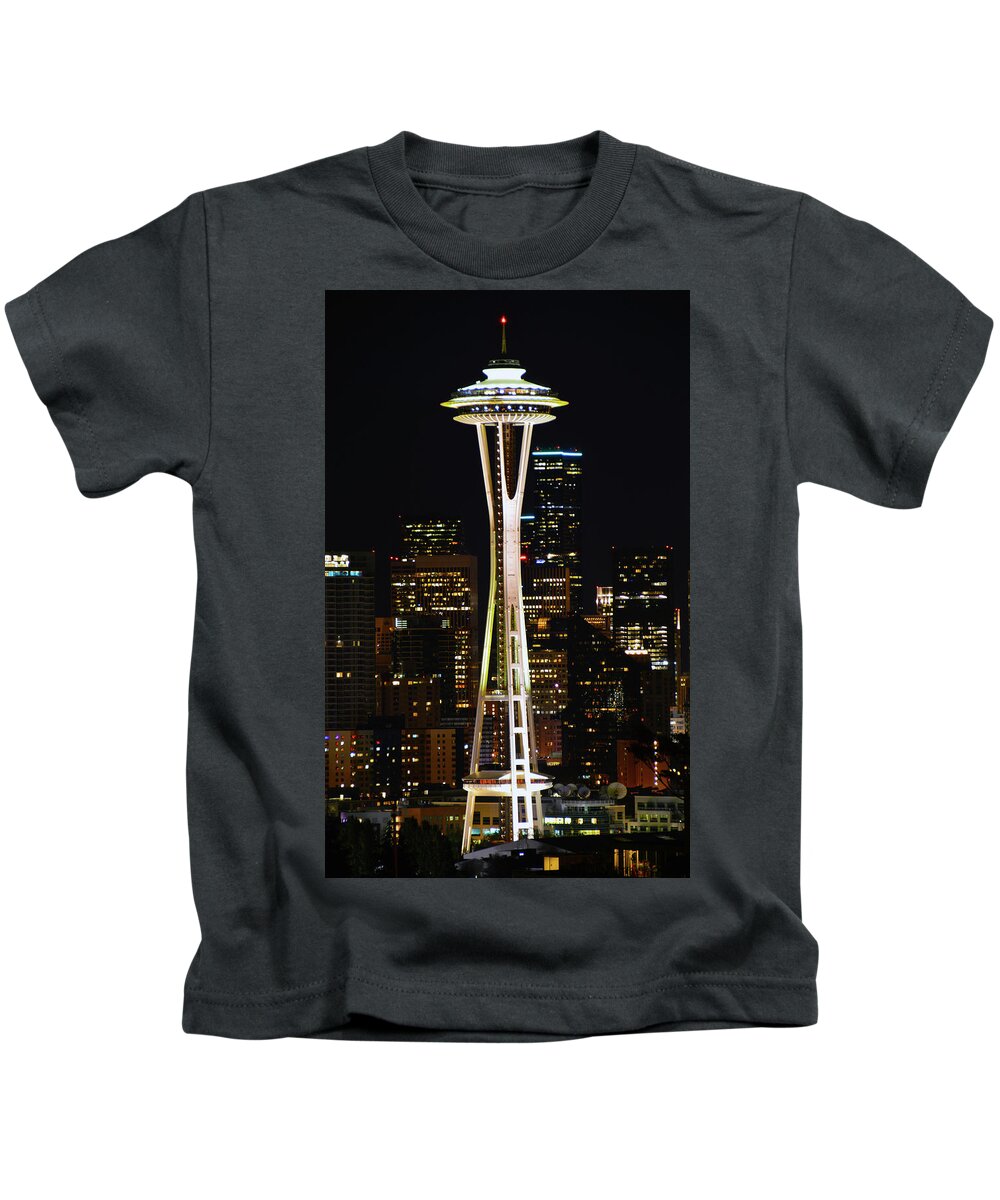  Kids T-Shirt featuring the photograph Needle at Night by Brian O'Kelly