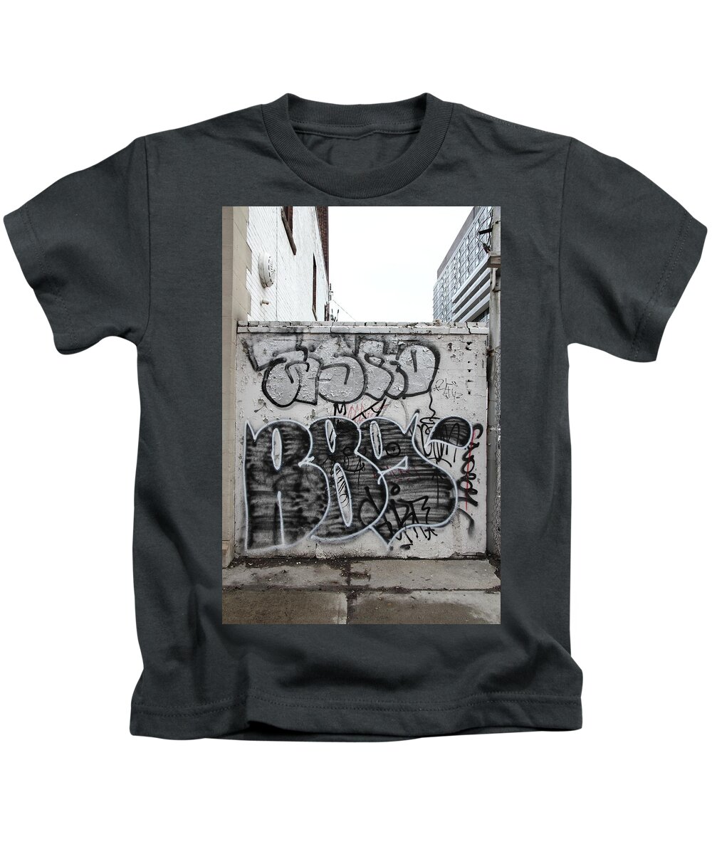 Urban Kids T-Shirt featuring the photograph No Place To Run by Kreddible Trout