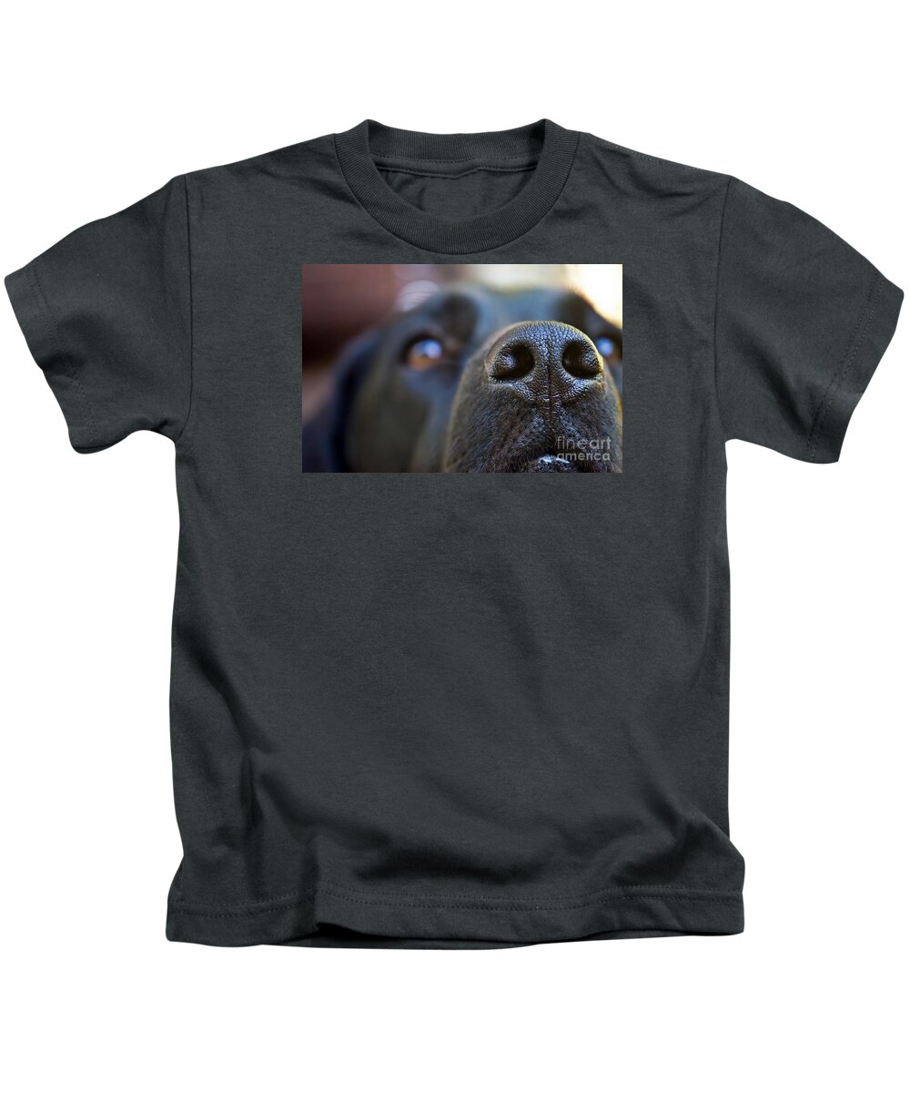 Dog Kids T-Shirt featuring the photograph Nosy Pepper by PatriZio M Busnel