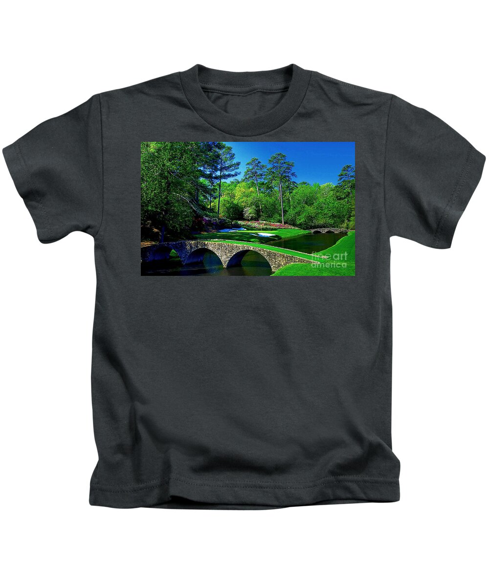 Golf Kids T-Shirt featuring the digital art Number 12 by Michael Graham