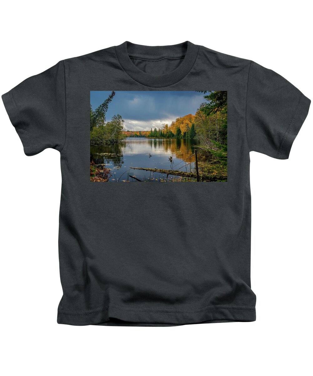 Fall Kids T-Shirt featuring the photograph October Storm by Gary McCormick